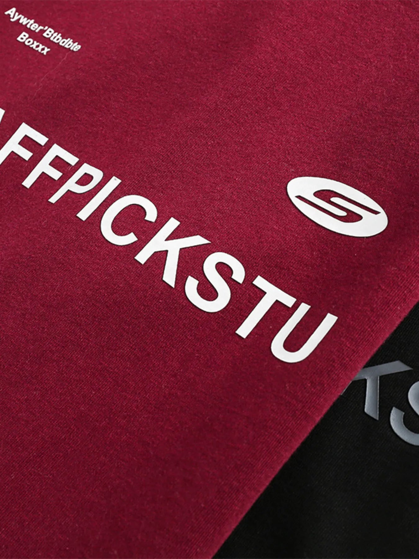 Men's Color Block Raglan Sleeve Letter Graphic Sweatshirt - Farnelli