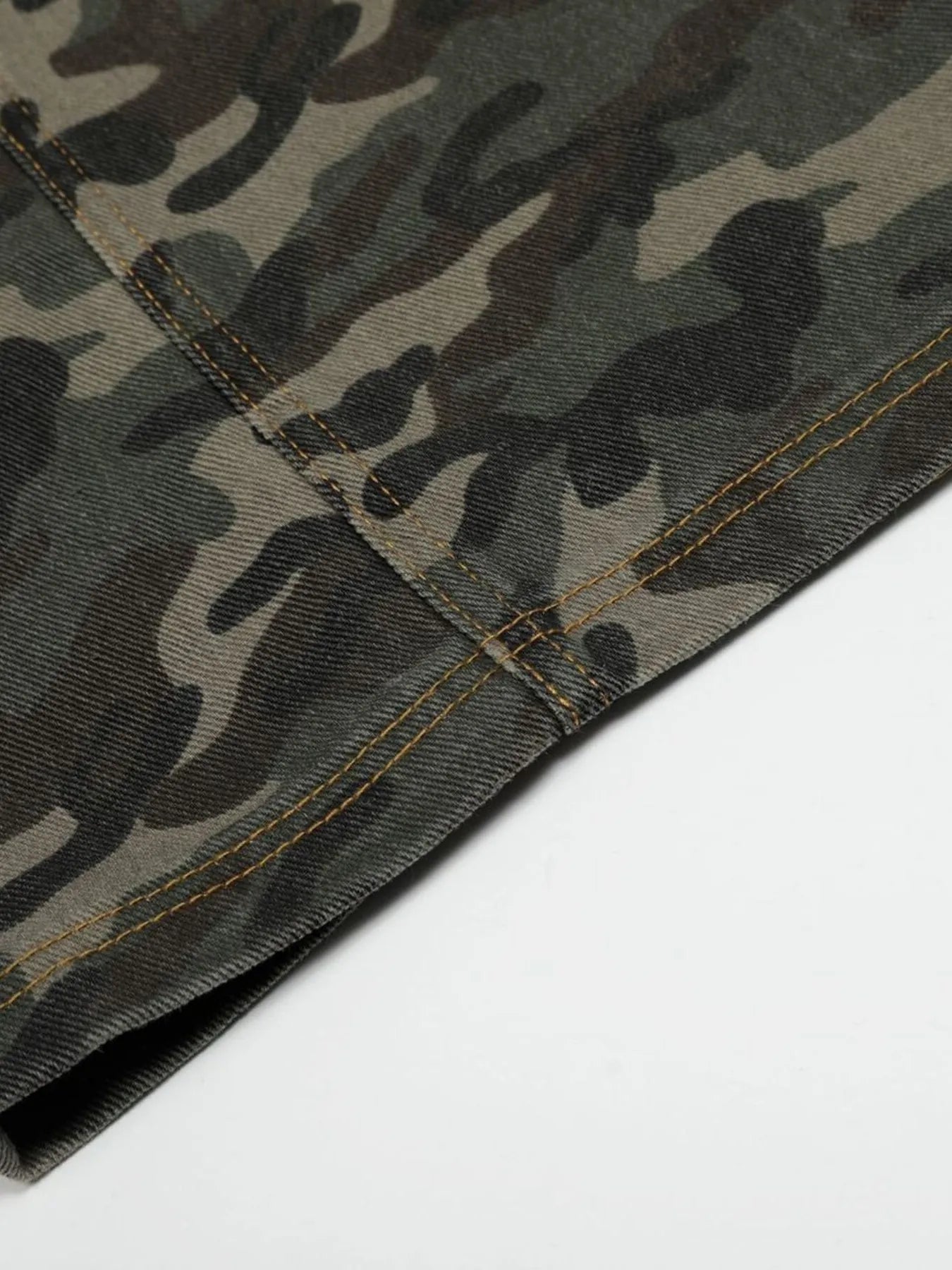 Men's Camouflage Wide Leg Cargo Jeans - Farnelli