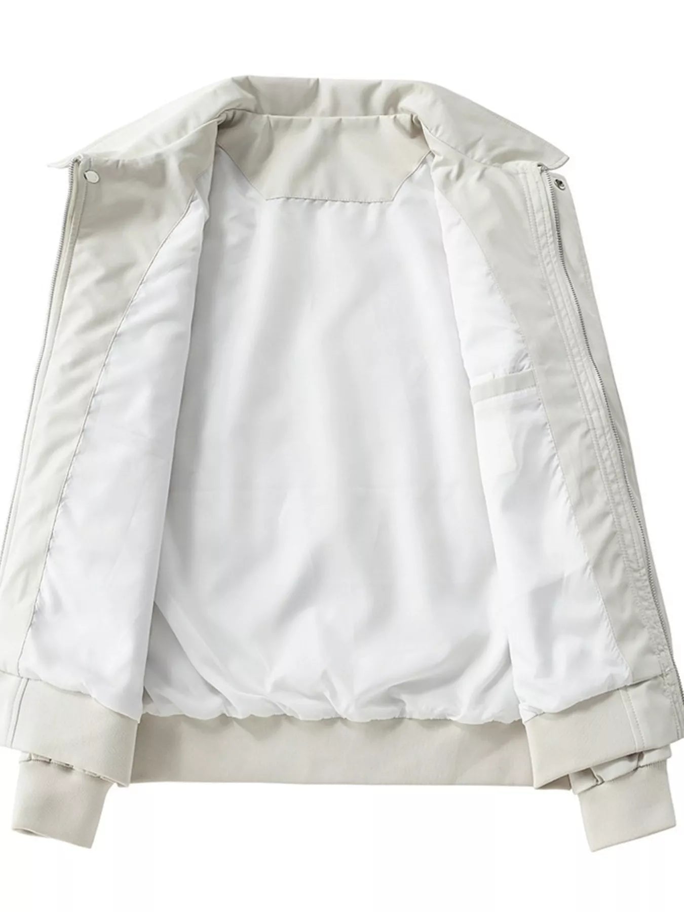 Men's Plus Size Zip Up Long Sleeve Jacket - Farnelli