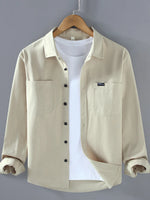 Men's Plus Size Button Up Long Sleeve Shirt - Farnelli