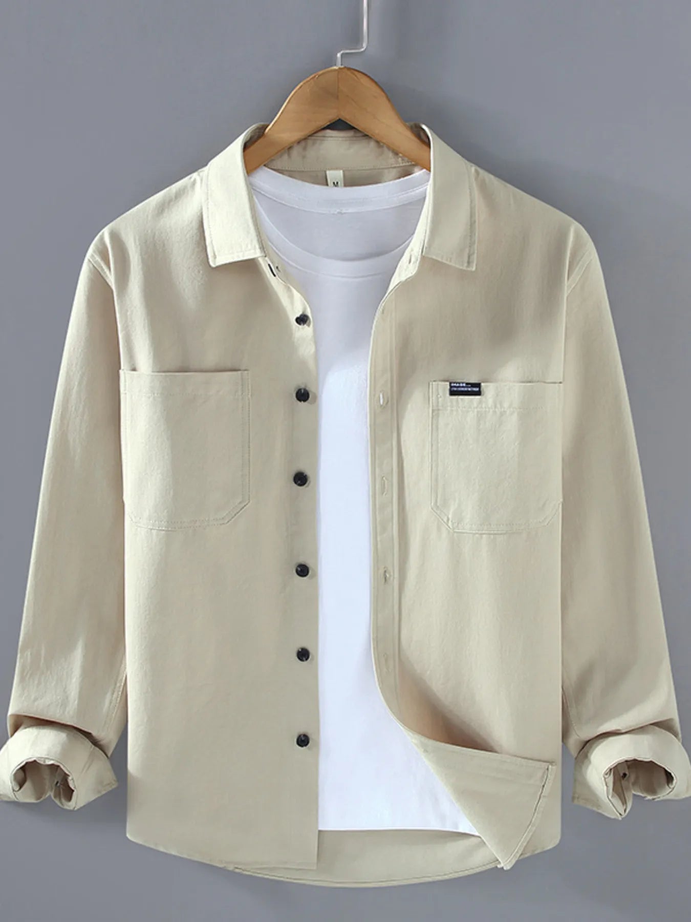 Men's Plus Size Button Up Long Sleeve Shirt - Farnelli