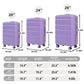 HIFINE TOURIST 3-piece ABS spinner wheel hard case luggage set by HouseOfZazla