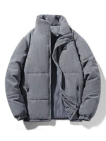 Men's Plus Size Corduroy Padded Winter Coat - Farnelli