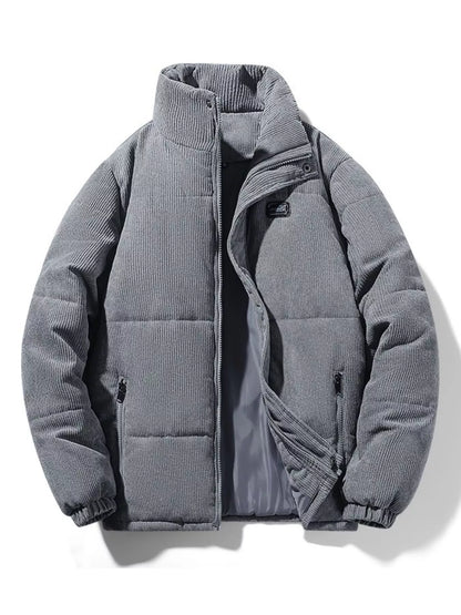 Men's Plus Size Corduroy Padded Winter Coat - Farnelli