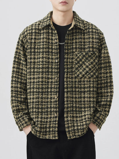 Men's Plus Size Button Up Shirt with Chest Pocket - Farnelli