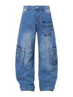 Men's Wide Leg Cargo Jeans - Farnelli