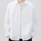Men's Plus Size Casual Solid Color Long Sleeve Shirt - Farnelli