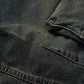 Men's Elastic Waist Washed Cargo Jeans - Farnelli