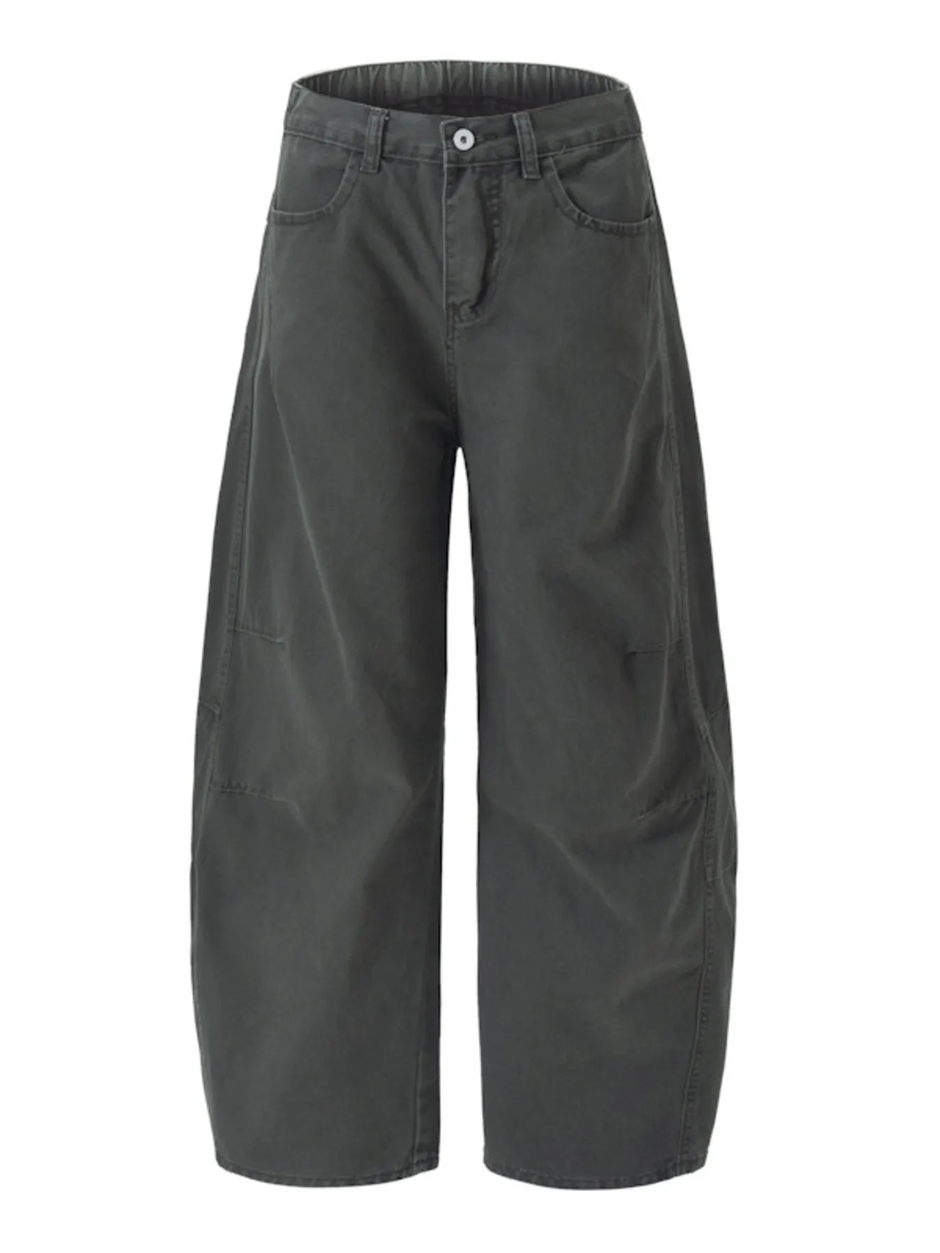 Men's Washed Wide Leg Curved Cargo Jeans - Farnelli