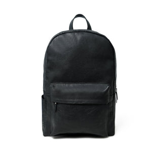 Classy Leather Bags NoirTrek Leather Backpack 1.0, stylish black leather backpack with adjustable straps and multiple compartments.