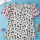 Capri Floral Ric Rac Ruffle Sleeve Blouse - Farnelli