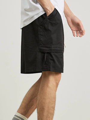 Men's Plus Size Casual Cargo Drawstring Shorts - Farnelli