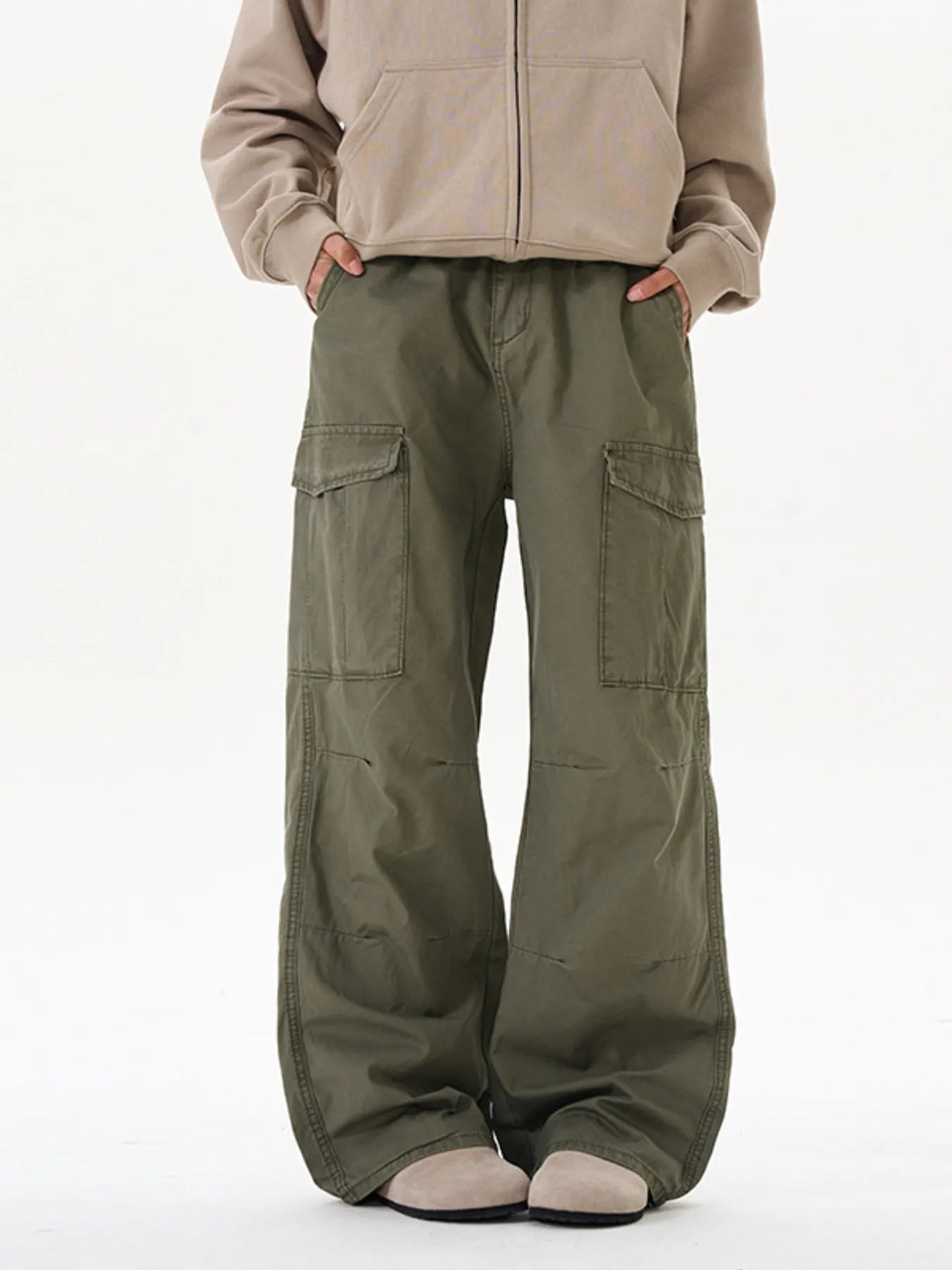 Men's Cargo Wide Leg Pants - Farnelli