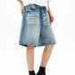 Men's Washed Loose Fit Denim Shorts - Farnelli