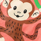 Children's Monkey Graphic Short Sleeve T-Shirt - Farnelli