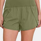 Zenana High-Waisted Zippered Back Pocket Active Shorts - Farnelli