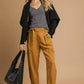 Umgee Open Front Cardigan with Front Pockets - Farnelli