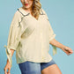 Umgee Full Size Embroidered Detail Button Down Shirt Plus Size - Farnelli