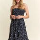 ADORA Smocked Floral Tube Dress with Pockets - Farnelli