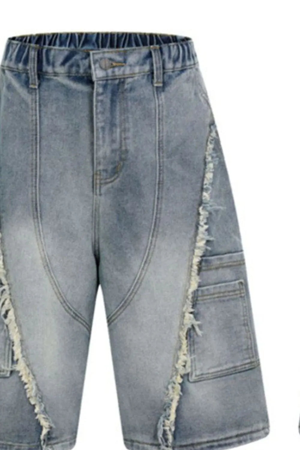 Men's Raw Hem Denim Shorts - Farnelli