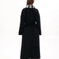Genuine French Orylag Fur Italian Cashmere Wool Coat