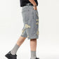 Men's Wash Distressed Denim Shorts - Farnelli