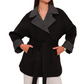 Sandro Cashmere Blend Overcoat in Black