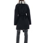 Genuine  French Orylag Fur Italian Cashmere Wool Coat 85cm