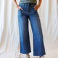 High Rise Seamed Wide Leg Ankle