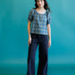 High Rise Seamed Trouser