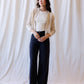 High Rise Seamed Trouser