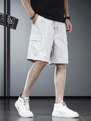 Men's Plus Size Drawstring Cargo Shorts - Farnelli