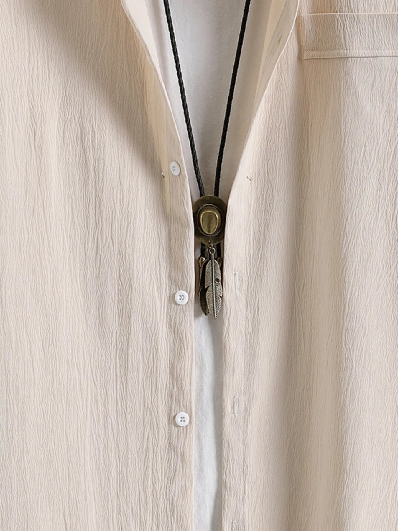 Men's Button Up Short Sleeve Shirt - Farnelli