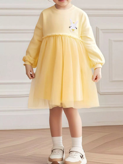 Children's Cute Rabbit Tulle Dress - Farnelli