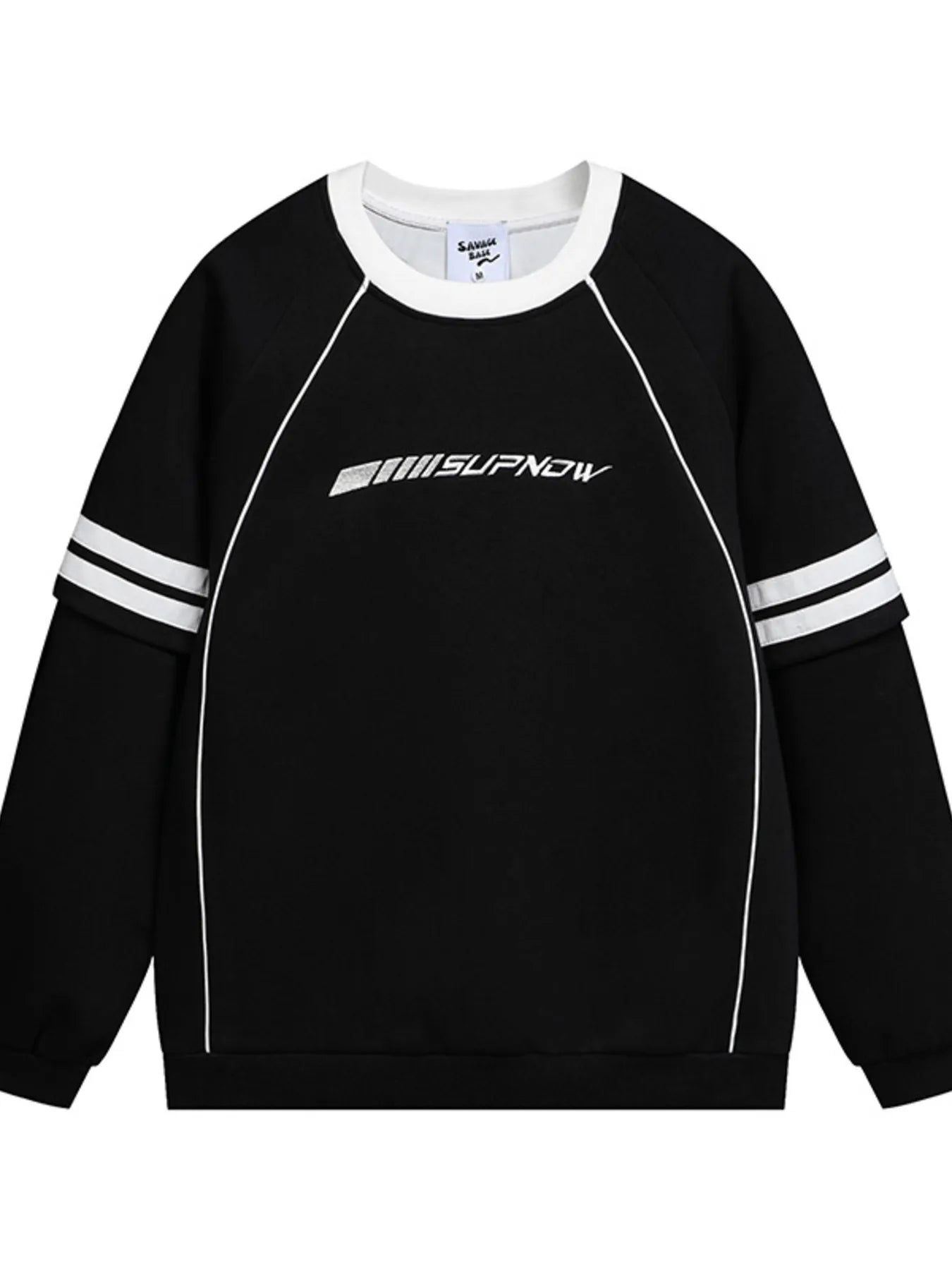 Men's Round Neck Raglan Sleeve Sweatshirt - Farnelli