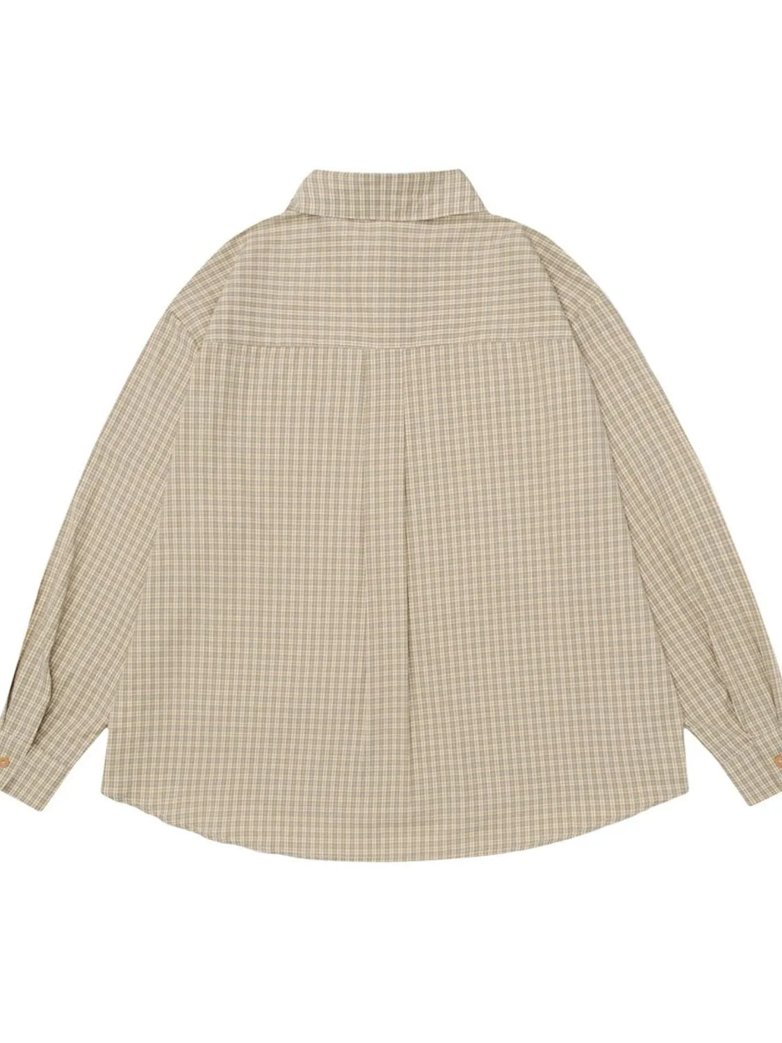 Men's Classic Plaid Button-Down Oversized Shirt - Farnelli