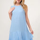 And The Why Washed Fringe Detail Tiered Dress - Farnelli