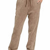 Zenana Acid Wash Fleece Sweatpants with Pockets - MOCHA