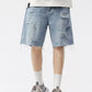 Men's Distressed Paint Splatter Denim Shorts - Farnelli