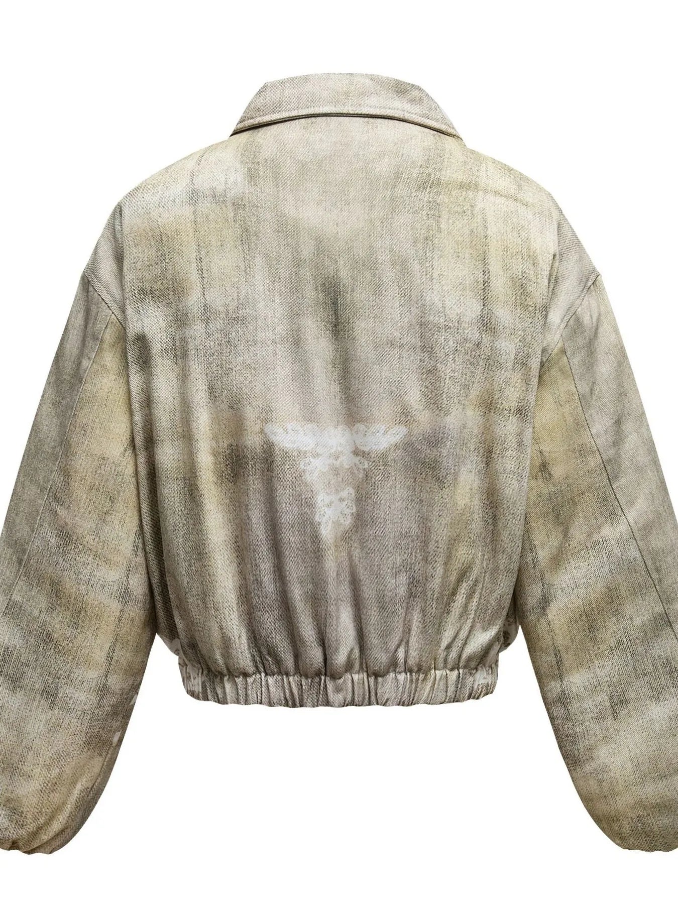 Men's Distressed Paint Splatter Zip Up Jacket - Farnelli