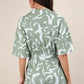 VERY J Oversized Printed Button Down Resort Romper - Farnelli
