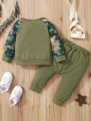 Children's Camouflage Top and Pants Set - Farnelli