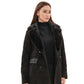 Genuine Mink Fur Eco Suede Jacket