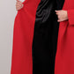 Red Astoria classic wraparound wool blend overcoat by Alaska® Outerwear Company