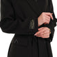 Alaska Longline Cashmere Wool Blend Coat in Black