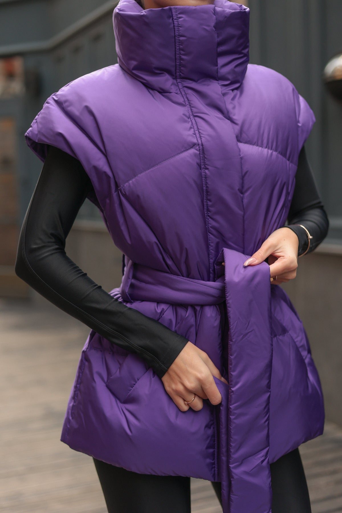 Alaska Outerwear Company Ziva down fill vest in a sleek insulated design