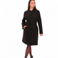 Opera Midi Cashmere Blend Overcoat in Black