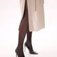 Toscana Leather Accent Cashmere Blend Overcoat
