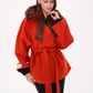 Saga®Furs Silver Fox Wool Alpaca Coat