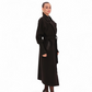 Miru Cashmere Wool Blend Overcoat in Black